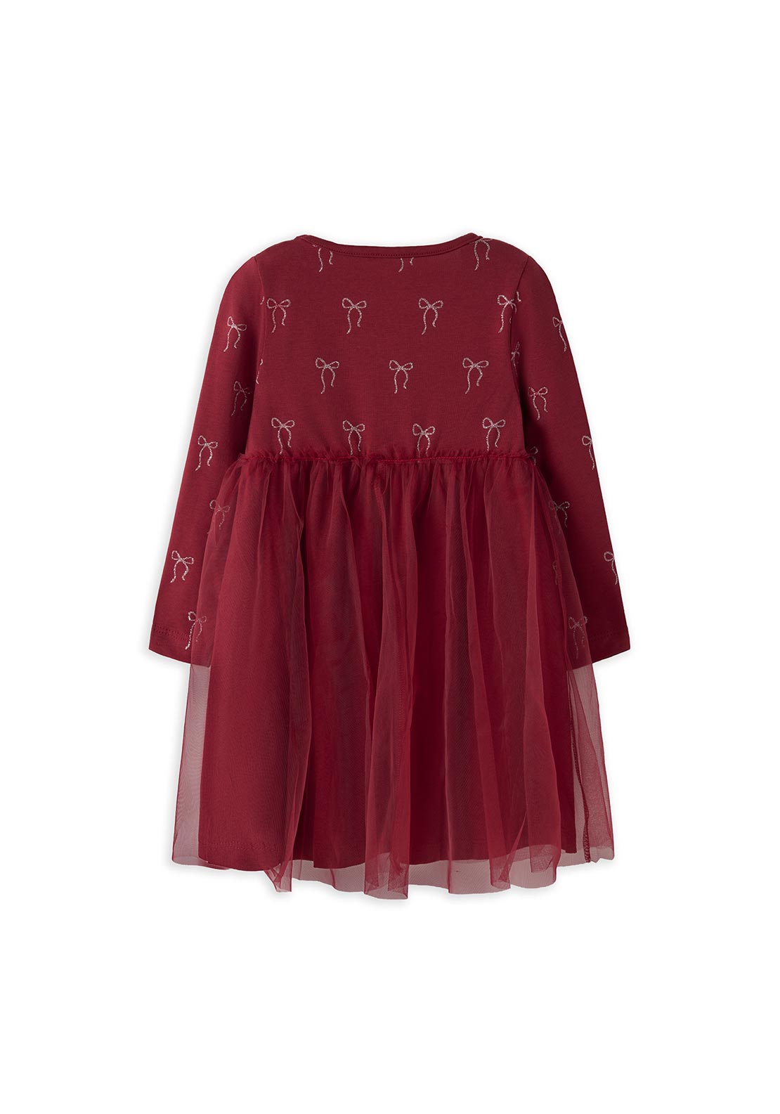 Name It Mini Girl Fri Long Sleeve Dress, Red