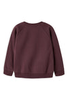 Name It Mini Girl Venus Bow Long Sleeve Sweater, Wine
