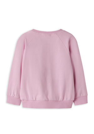 Name It Mini Girl Venus Swan Long Sleeve Sweater, Pink