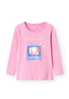 Name It Mini Girl Olisia Long Sleeve Top, Fuchsia Pink
