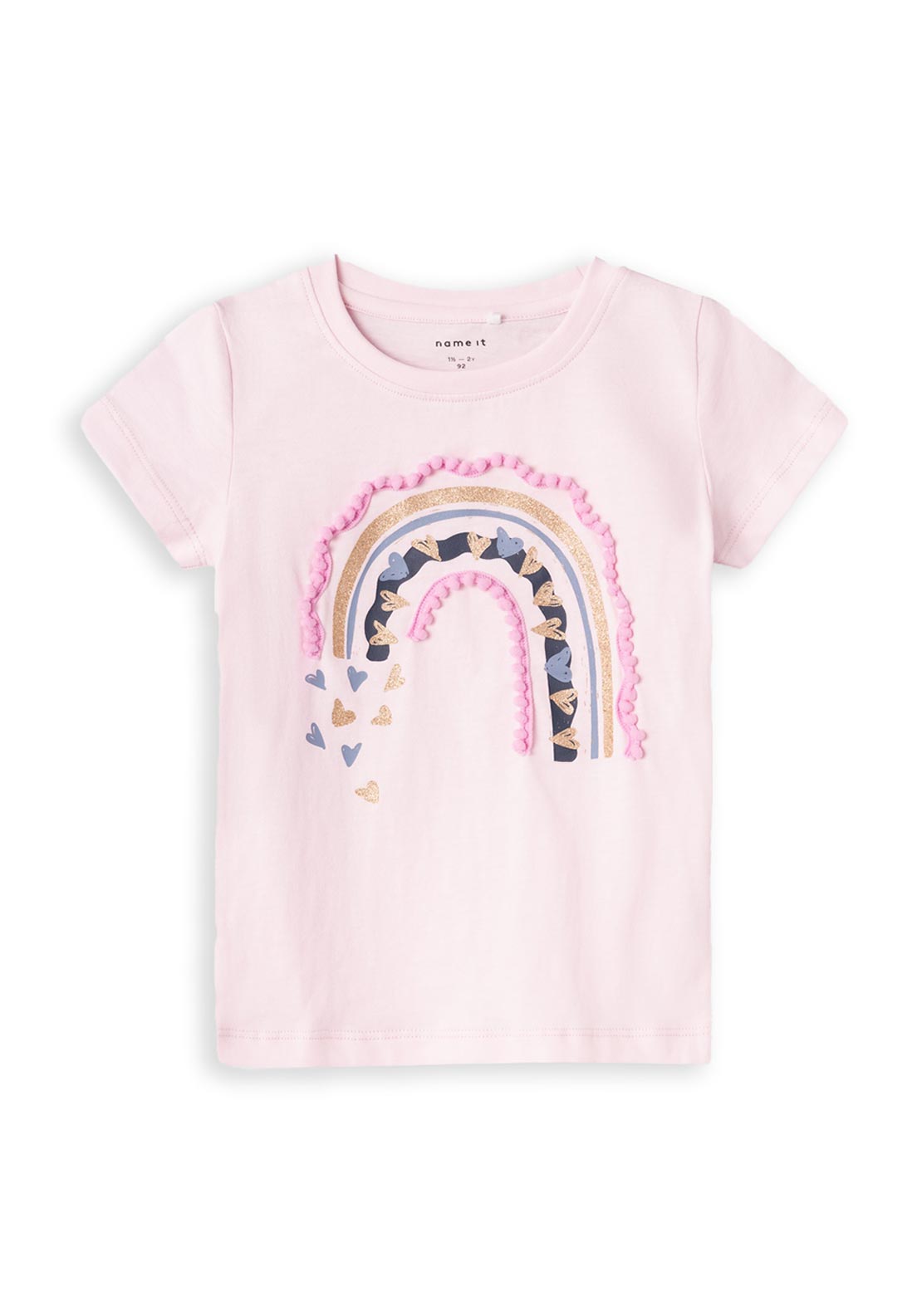 Name It Mini Girl Kornella Short Sleeve Tee, Festival Bloom