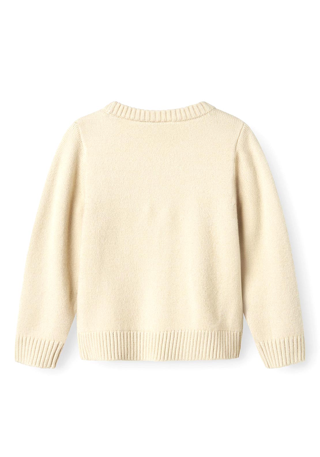 Name It Mini Girl Ronja Long Sleeve Knit Jumper, Summer Sand