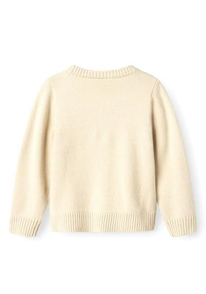 Name It Mini Girl Ronja Long Sleeve Knit Jumper, Summer Sand