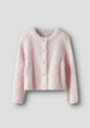 Name It Mini Girl Revera Long Sleeve Knit Cardigan, Pink