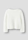 Name It Mini Girl Revera Long Sleeve Knit Cardigan, Cream