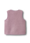 Name It Mini Girl Oedda Teddy Vest, Purple