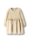 Name It Mini Girl Refra Knit Tulle Dress, Gold