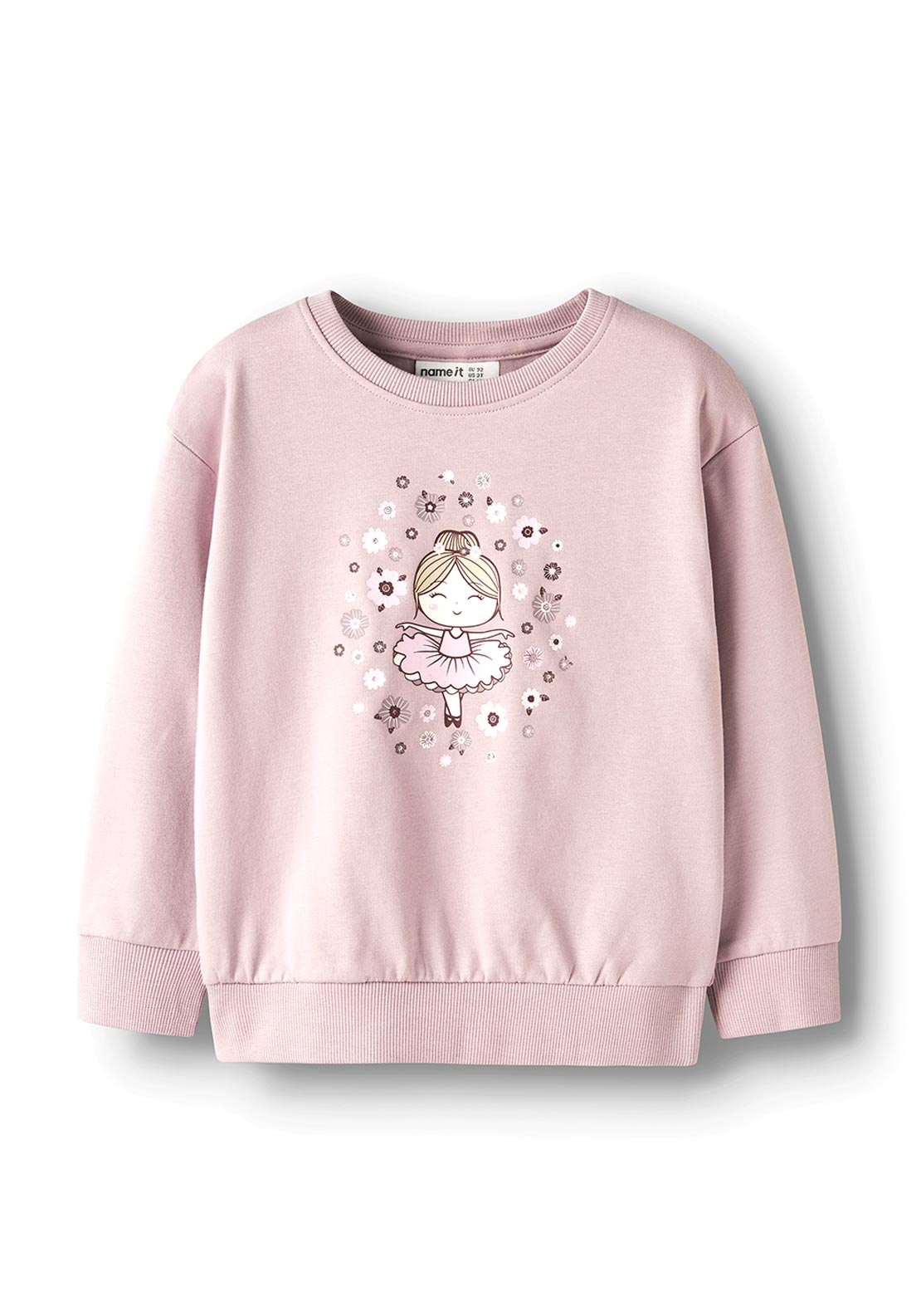 Name It Mini Girl Viloui Long Sleeve Sweater, Pink