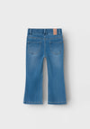 Name It Mini Girl Salli Bootcut Jeans, Light Blue