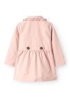 Name It Mini Girl Madelin Trench Coat, Pale Mauve
