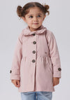 Name It Mini Girl Madelin Trench Coat, Pale Mauve
