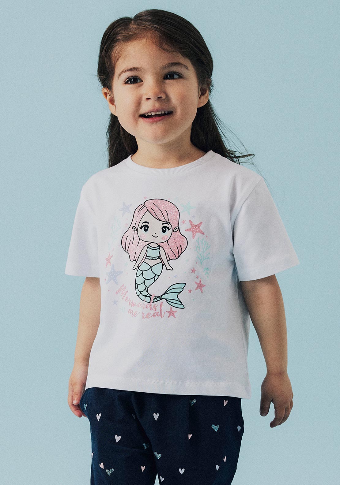 Name It Mini Girl Frejane Short Sleeve Top, Lucent White