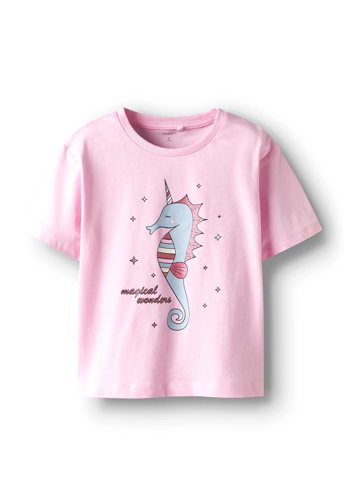 Name It Mini Girl Frejane Short Sleeve Top, Sweet Dreams