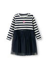 Name It Mini Girl Taia Long Sleeve Tulle Dress, Navy Blazer