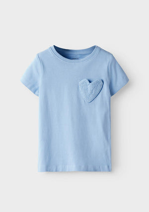 Name It Mini Girl Deas Short Sleeve Tee, Serenity