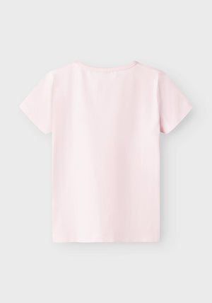Name It Mini Girl Dromi Butterfly Short Sleeve Tee, Ballerina