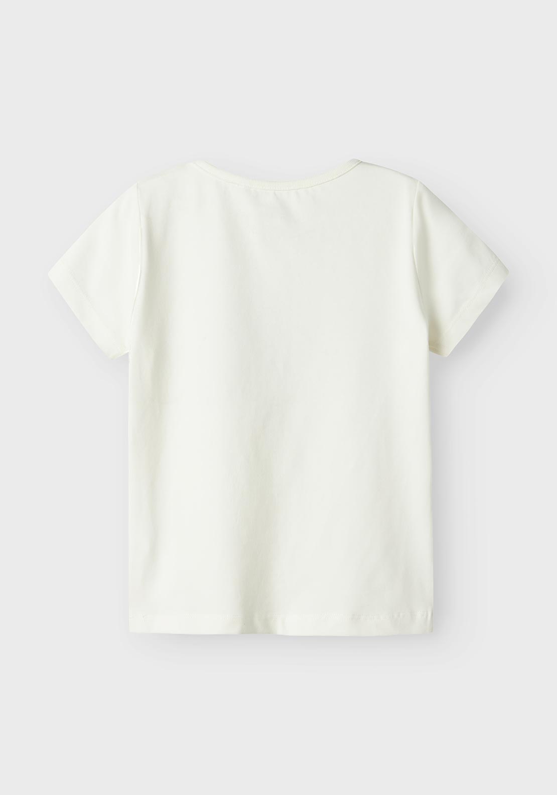 Name It Mini Girl Dromi Butterfly Short Sleeve Tee, Cloud Dancer
