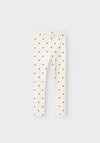 Name It Mini Girl Heart Print Legging, Cloud Dancer