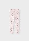 Name It Mini Girl Heart Print Legging, Ballerina