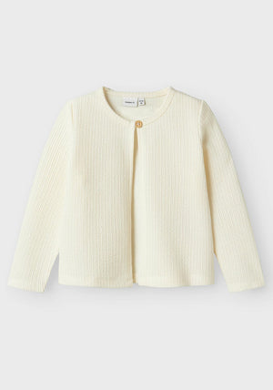 Name It Mini Girl Frijo Long Sleeve Cardigan, Summer Sand