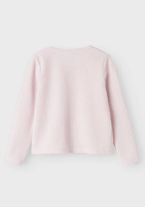 Name It Mini Girl Frijo Long Sleeve Cardigan, Ballerina