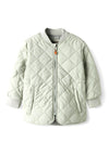 Name It Mini Girl Marlin Quilt Jacket, Shadow Green