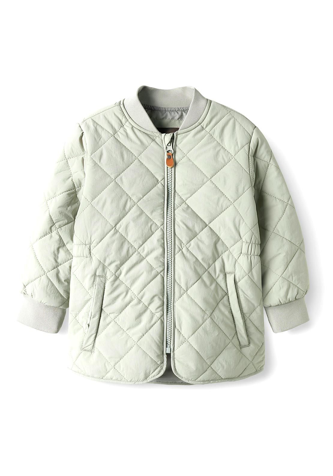 Name It Mini Girl Marlin Quilt Jacket, Shadow Green