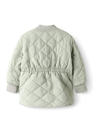 Name It Mini Girl Marlin Quilt Jacket, Shadow Green