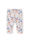 Name It Mini Girl Haile Capri Floral Legging, Bright White