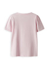 Name It Mini Girl Hanna Floral Heart Short Sleeve Tee, Ballerina
