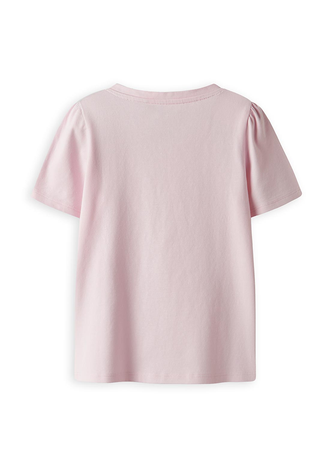 Name It Mini Girl Hanna Floral Heart Short Sleeve Tee, Ballerina