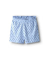 Name It Mini Girl Vilinse Print Short, Serenity Blue