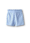 Name It Mini Girl Vilinse Print Short, Serenity Blue
