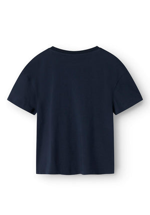 Name It Mini Girl Vilinse Short Sleeve Tee, Navy Blazer