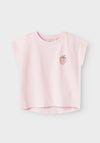 Name It Mini Girl Strawberry Short Sleeve Tee, Pink