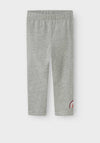 Name It Mini Girl Biline Legging, Grey Melange
