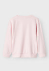 Name It Mini Girl Heart Long Sleeve Sweater, Ballerina