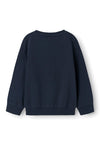 Name It Mini Girl Heart Long Sleeve Sweater, Dark Sapphire