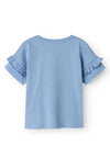 Name It Kid Girl Vilena Short Sleeve Top, Serenity
