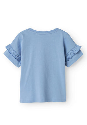 Name It Kid Girl Vilena Short Sleeve Top, Serenity