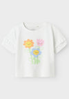 Name It Kid Girl Vilena Short Sleeve Top, Bright White