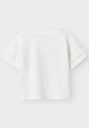 Name It Kid Girl Vilena Short Sleeve Top, Bright White