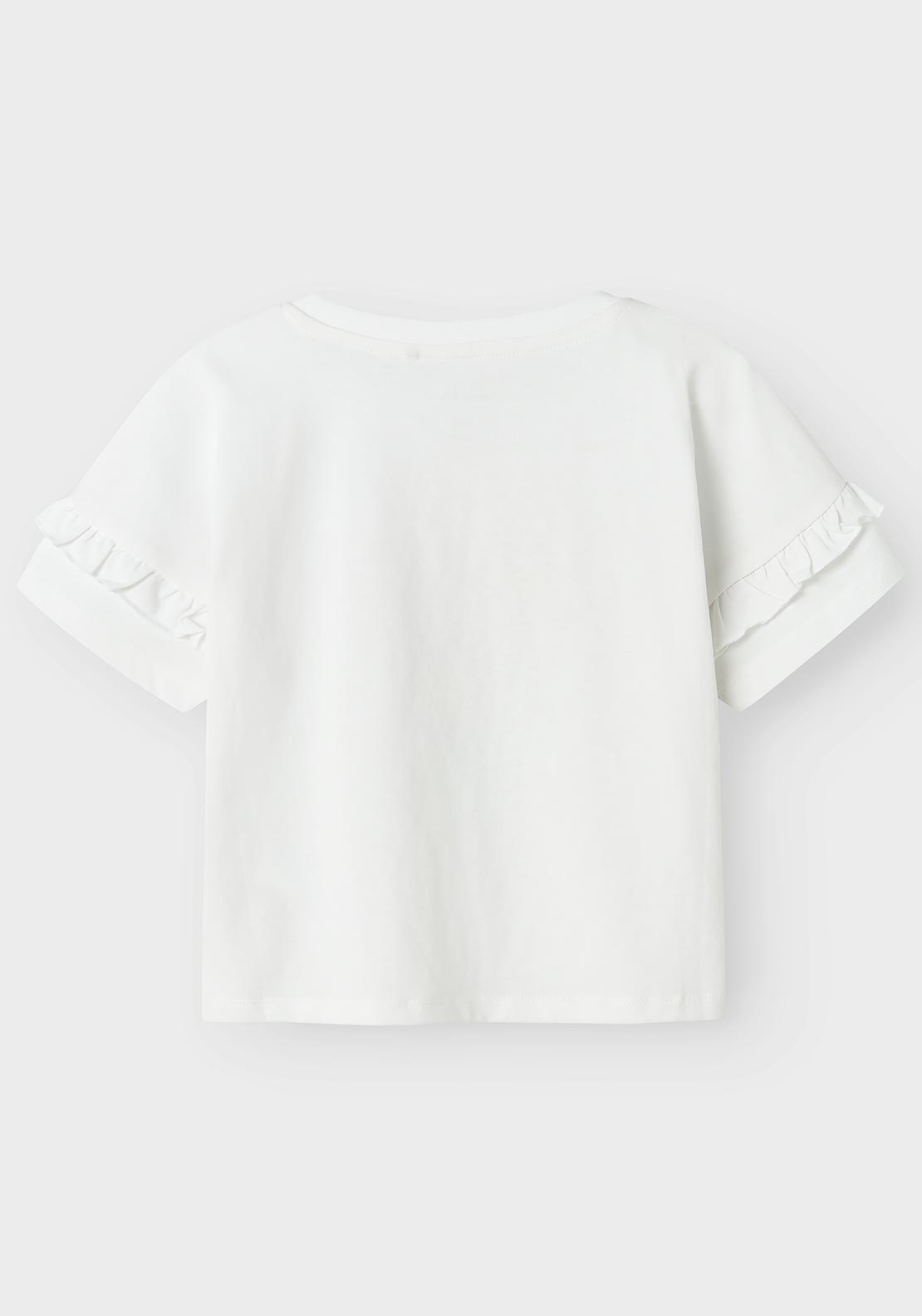 Name It Kid Girl Vilena Short Sleeve Top, Bright White
