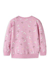 Name It Mini Girl Bissine Llama Long Sleeve Sweater, Pink