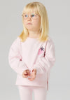 Name It Mini Girl Bissine Strawberry Long Sleeve Sweater, Pink