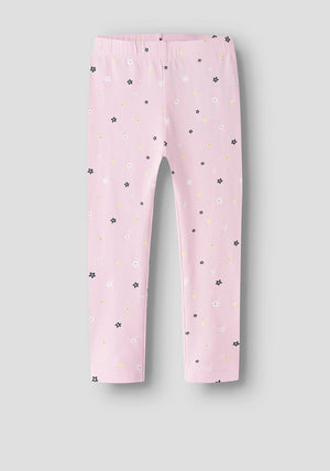 Name It Mini Girl Floral Print Legging, Pink