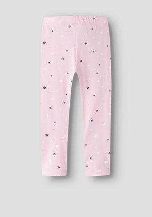 Name It Mini Girl Floral Print Legging, Pink