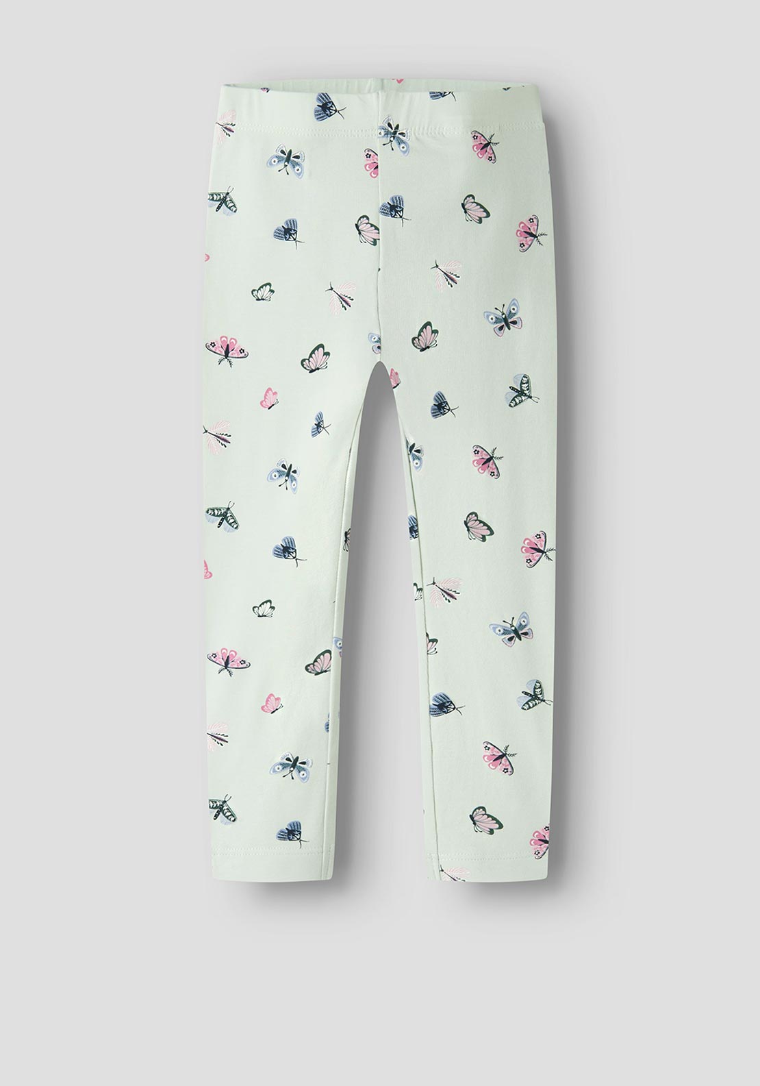 Name It Mini Girl Butterfly Print Legging, Green