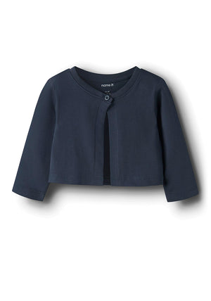 Name It Mini Girl Valbolo Bolero Cardigan, Navy