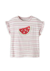 Name It Mini Girl Jortum Watermelon Short Sleeve Tee, Pink